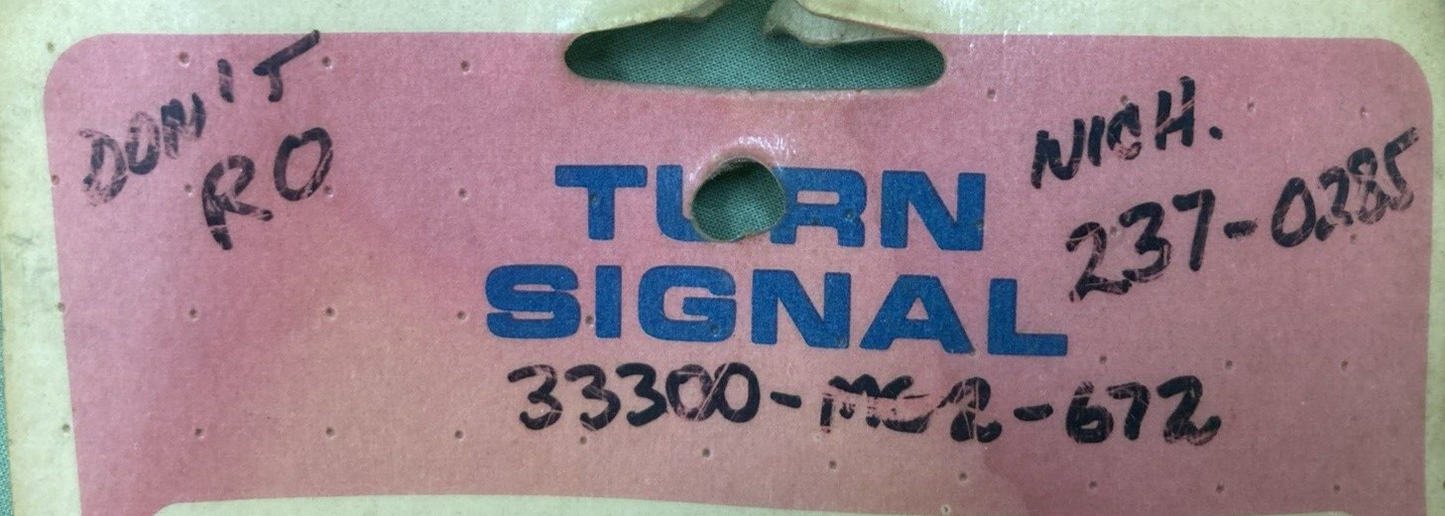 NEW REPLACES HONDA 33300-MG2-672 TURN SIGNAL ASSEMBLY OFF-ROAD AMBER