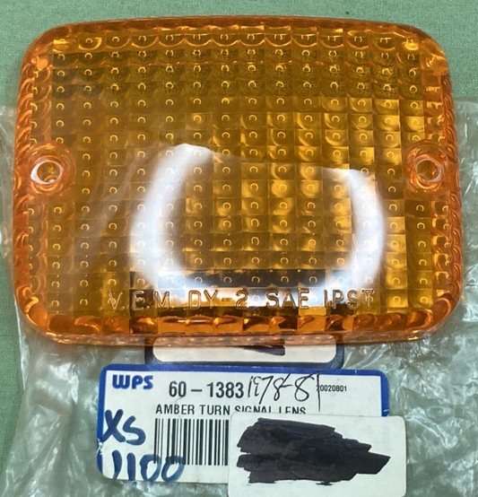 NEW WPS 60-1383 LENS TURN SIGNAL RECTANGULAR AMBER FOR YAMAHA