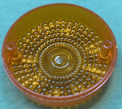 NEW K&S 25-1100 LENS TURN SIGNAL  3.25" ROUND AMBER MOTORCYCLE