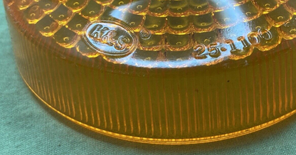 NEW K&S 25-1100 LENS TURN SIGNAL  3.25" ROUND AMBER MOTORCYCLE