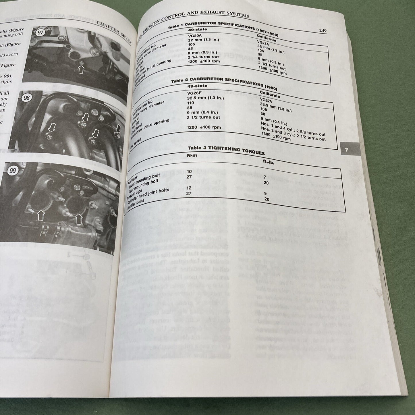 CLYMER M439 HONDA 600 HURRICANE SERVICE MANUAL 1987-1990