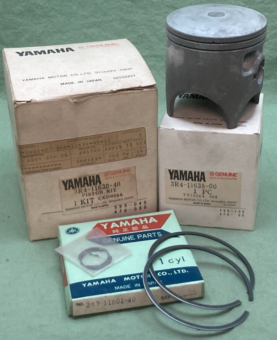 NEW GENUINE YAMAHA 3R4-11630-40 PISTON KIT 4TH O/S MISSING PIN