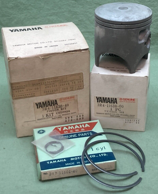 NEW GENUINE YAMAHA 3R4-11630-40 PISTON KIT 4TH O/S MISSING PIN