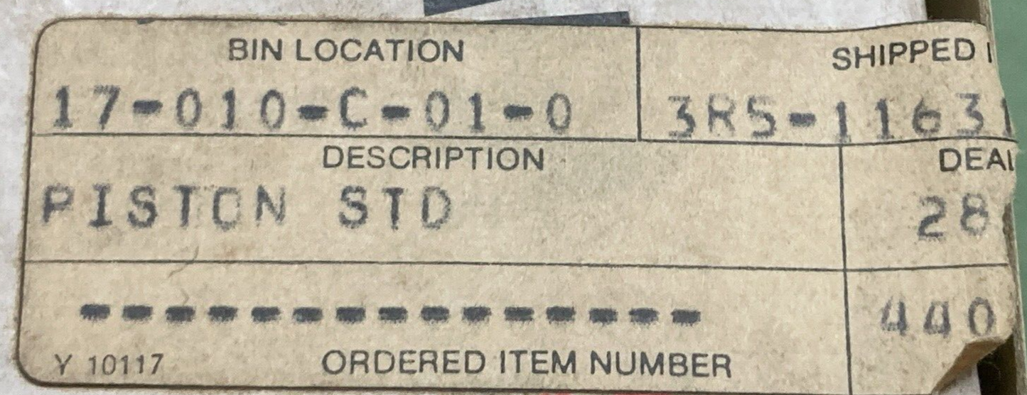 NEW GENUINE YAMAHA 3R5-11631-00-94 PISTON STD