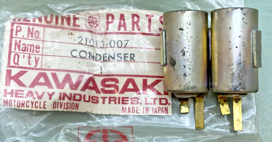 NEW GENUINE KAWASAKI 21013-007 CONDENSER 1966 SAMURAI A1