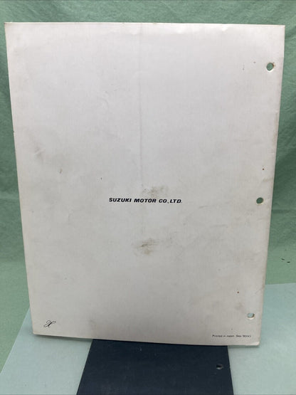 GENUINE SUZUKI MS-0571E-03 RM60X ASSEMBLY AND PRE-DELIVERY SERVICE GUIDE