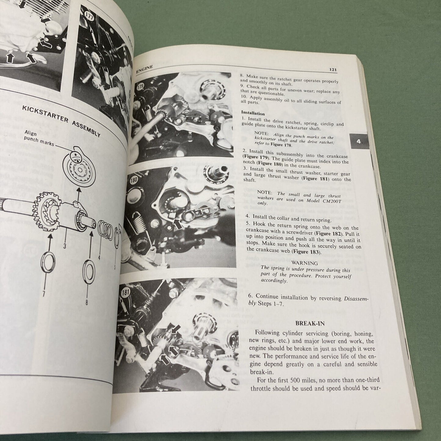 CLYMER M324 HONDA TWINSTAR SERVICE MANUAL 1978-1981