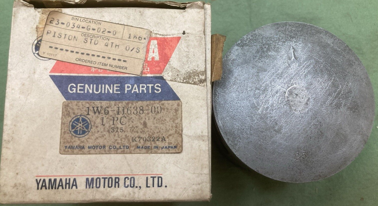 NEW GENUINE YAMAHA 1W6-11638-00 PISTON 4TH O/S