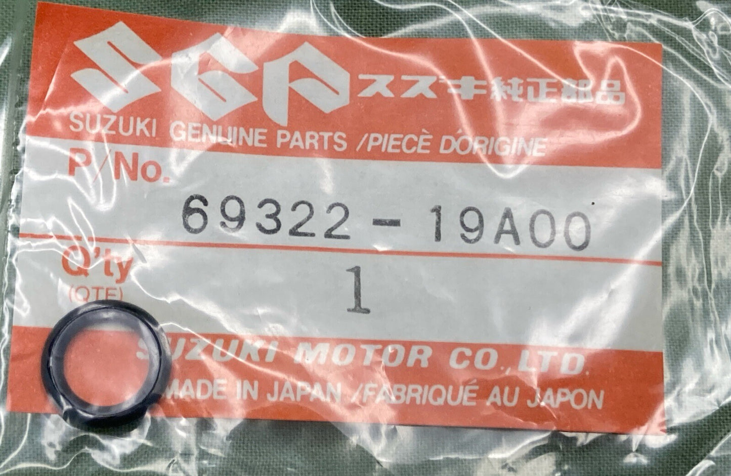 QTY 2 NEW GENUINE SUZUKI 69322-19A00 REAR CALIPER, O RING