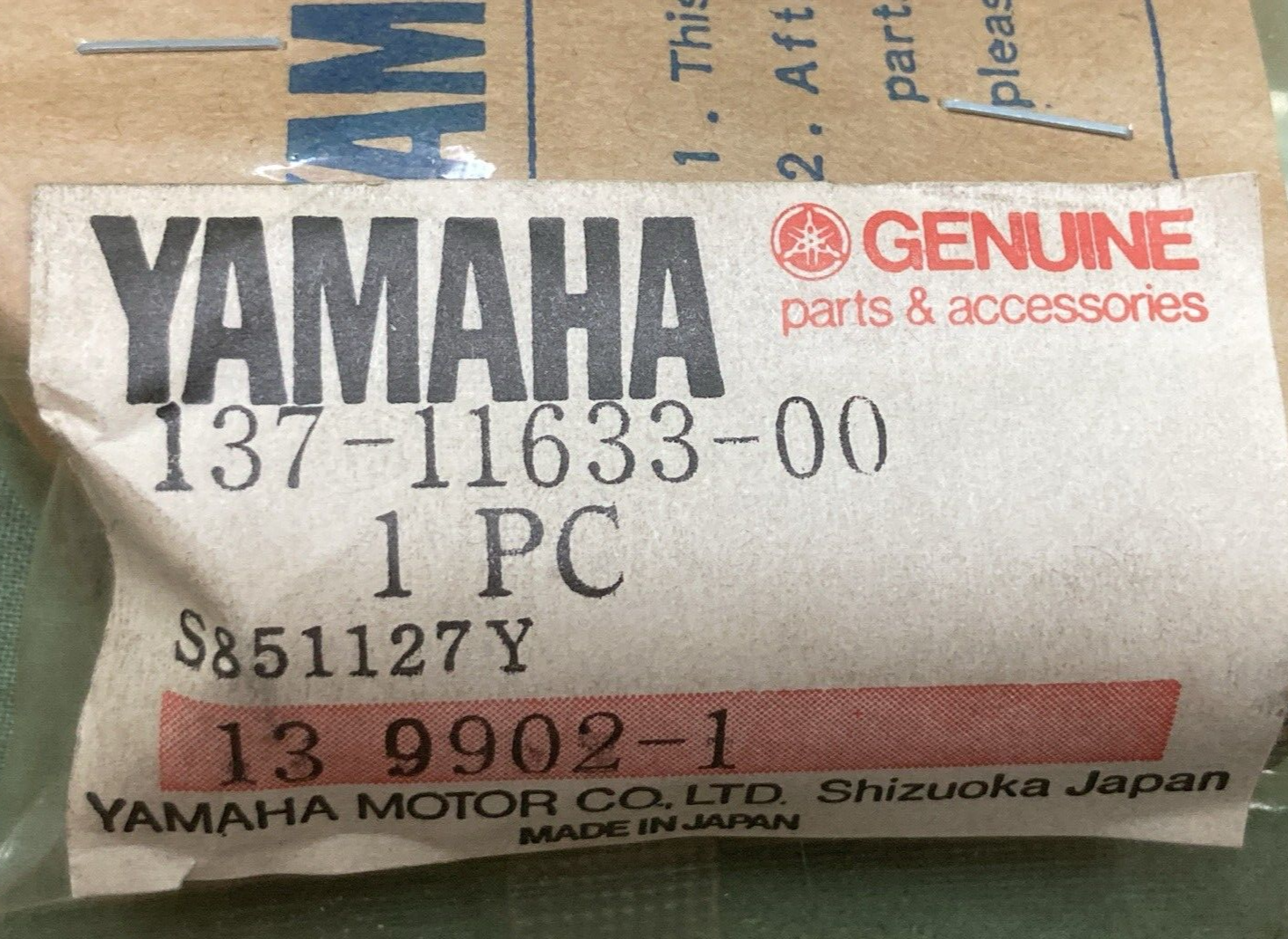 NEW GENUINE YAMAHA 1LX-11630-00 PISTON KIT COMPLETE