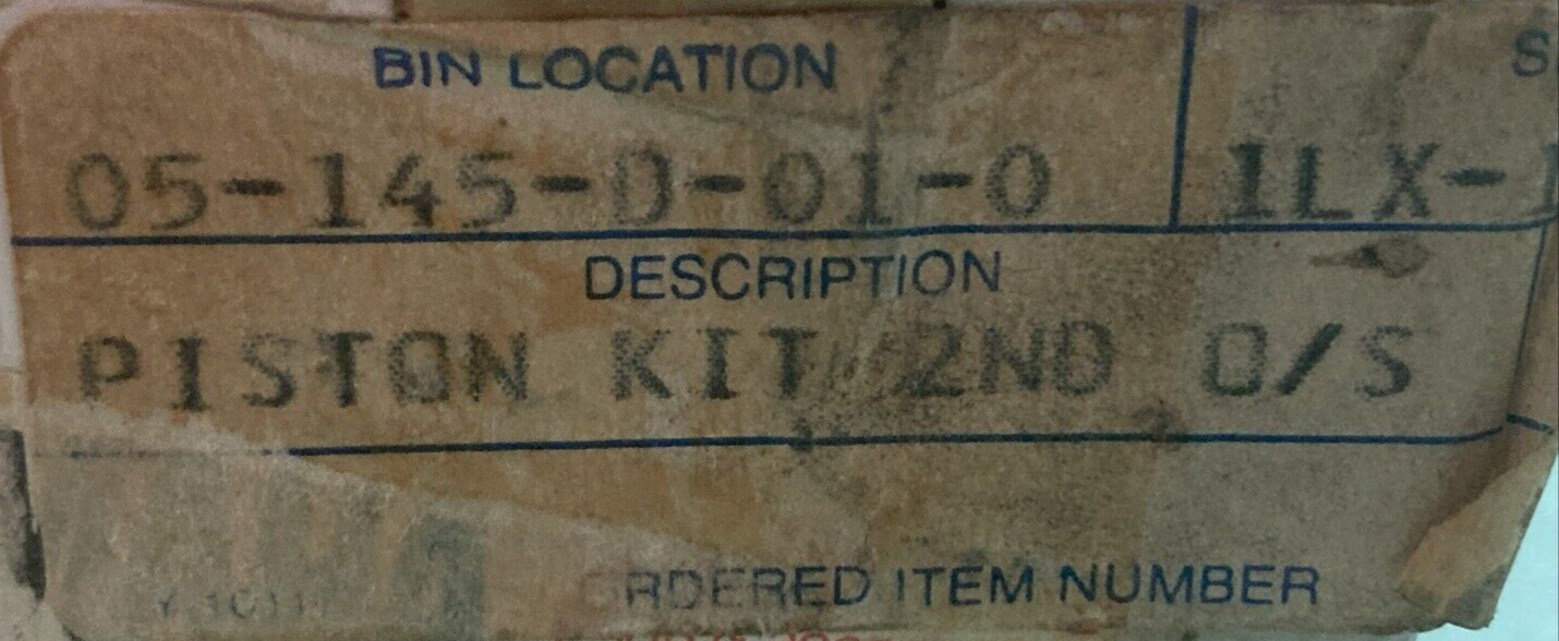 NEW GENUINE YAMAHA 1LX-11630-30 PISTON KIT COMPLETE  2ND O/S