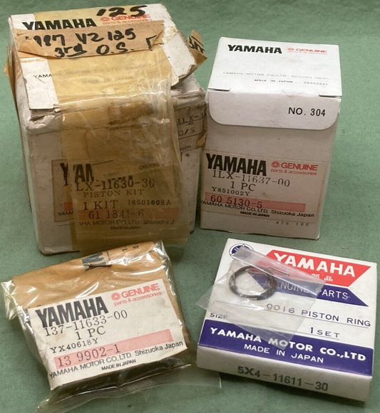 NEW GENUINE YAMAHA 1LX-11630-30 PISTON KIT COMPLETE  2ND O/S