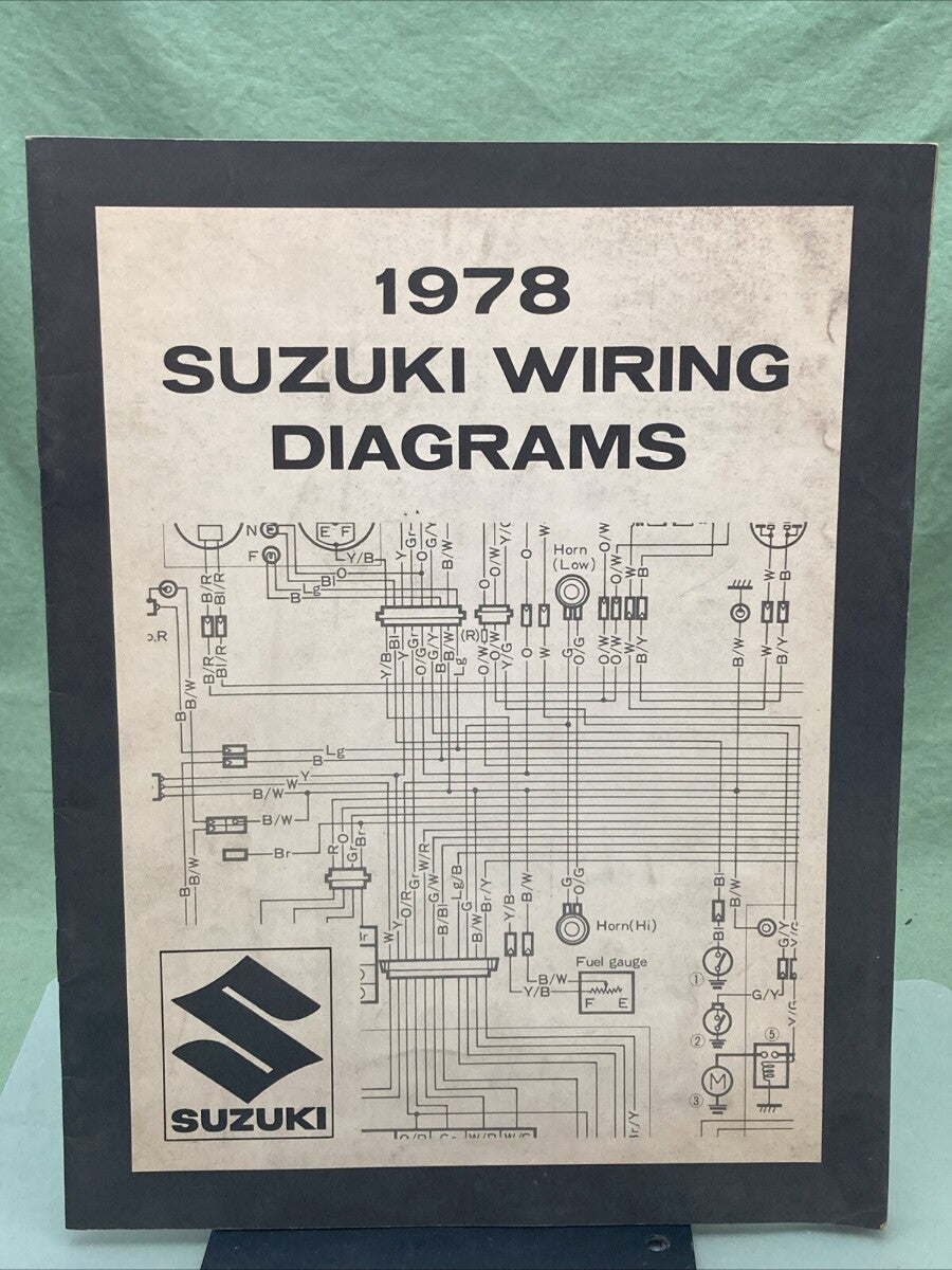 GENUINE SUZUKI WIRING DIAGRAMS 1978