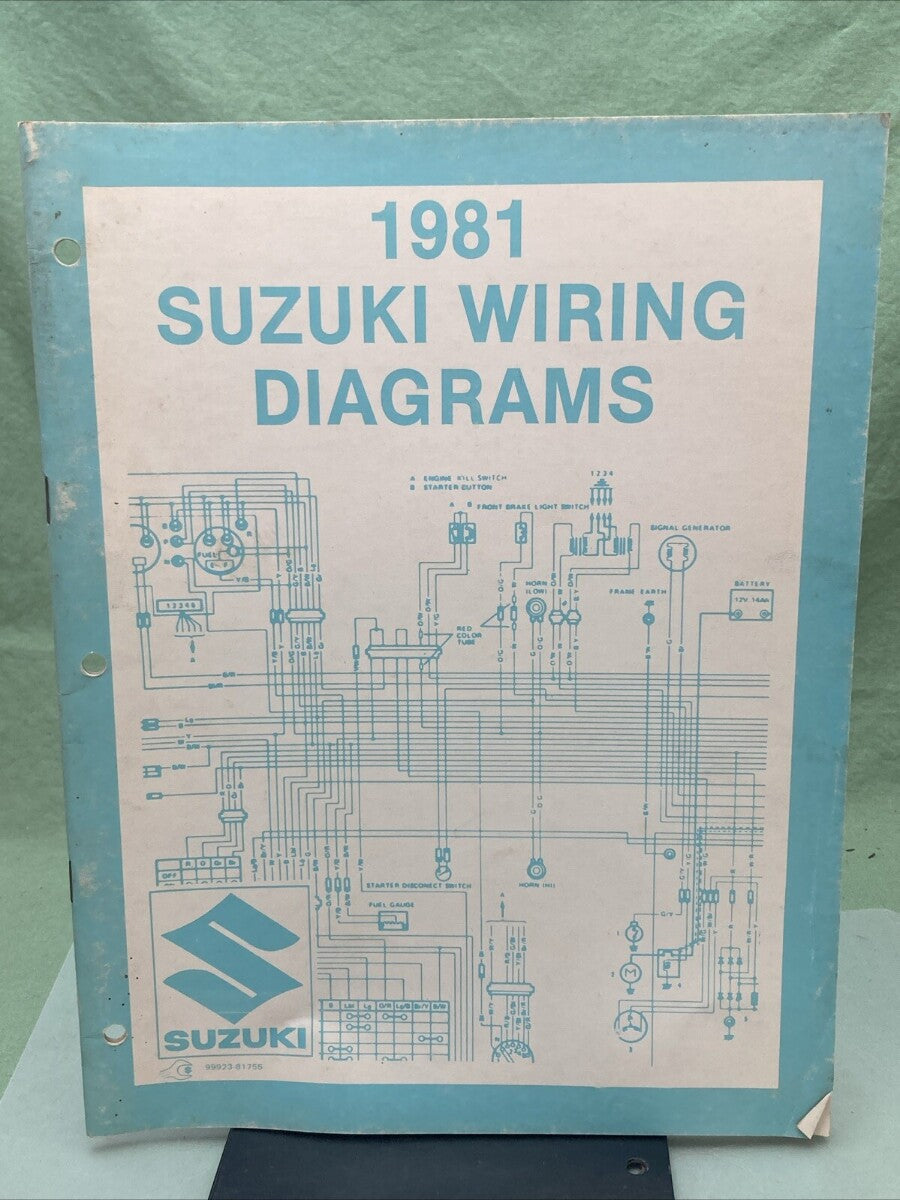 GENUINE SUZUKI 99923-81755 WIRING DIAGRAMS 1981