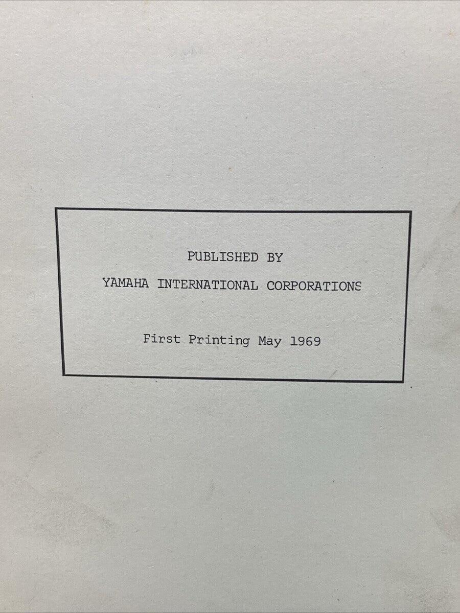 GENUINE YAMAHA SHOP GUIDE 1969