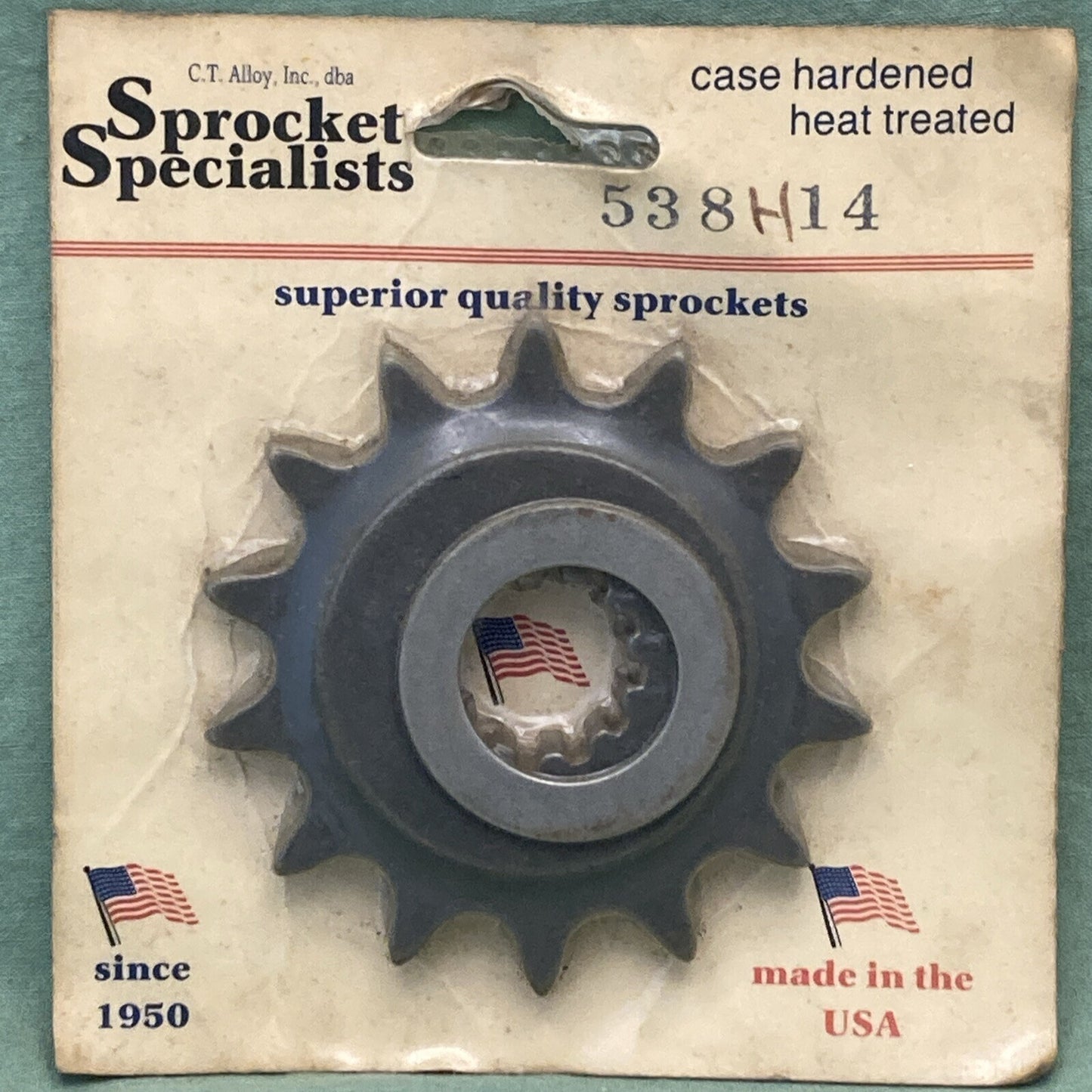 NEW GENUINE C.T. ALLOY 538H14 CASE HARDENED HEAT TREATED SPROCKET