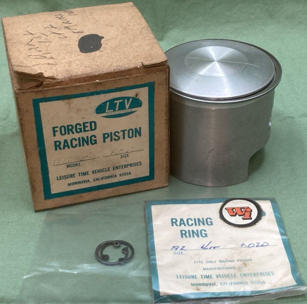 NEW LEISURE TIME VEHICLE 192 PISTON KIT 1ST +.020 FITS YAMAHA CT2