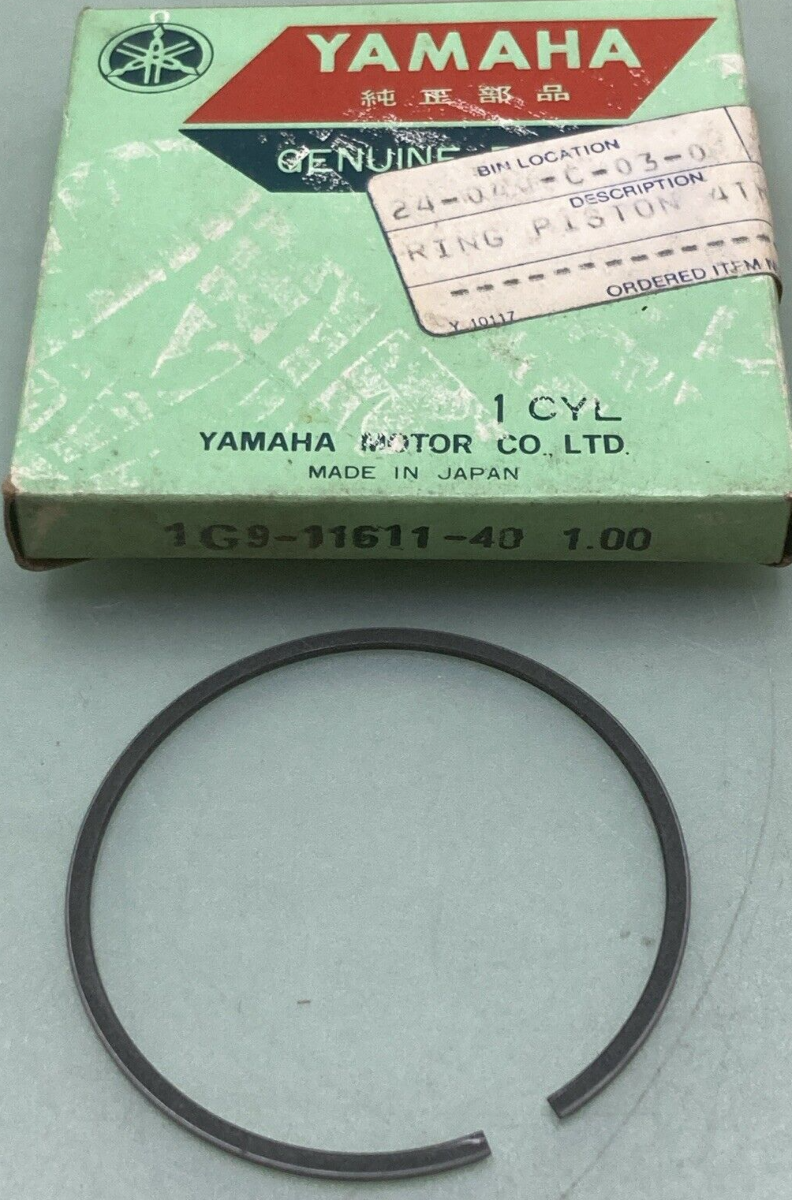 NEW GENUINE YAMAHA 1G9-11611-40 PISTON RINGS 4TH 1.00 O/S