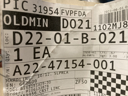 NEW GENUINE FRIEGHTLINER A22-47154-001 1 HARDLINE-A/C