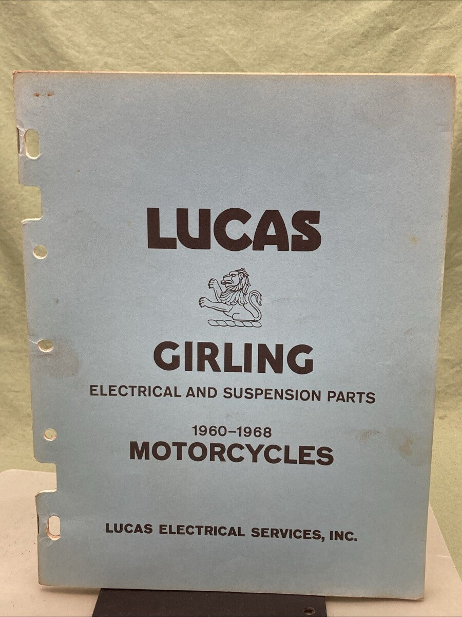LUCAS GIRLING ELECTRICAL AND SUSPENSION PARTS 1960-1968 MOTORCYCLES