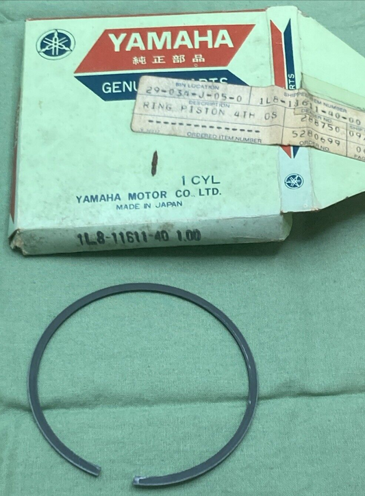NEW GENUINE YAMAHA 1L8-11611-40 PISTON RING 4TH 1.00 O/S