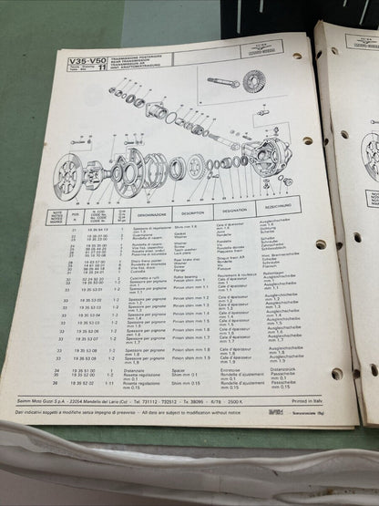 MOTO GUZZI V35-V50 MANUAL 1978