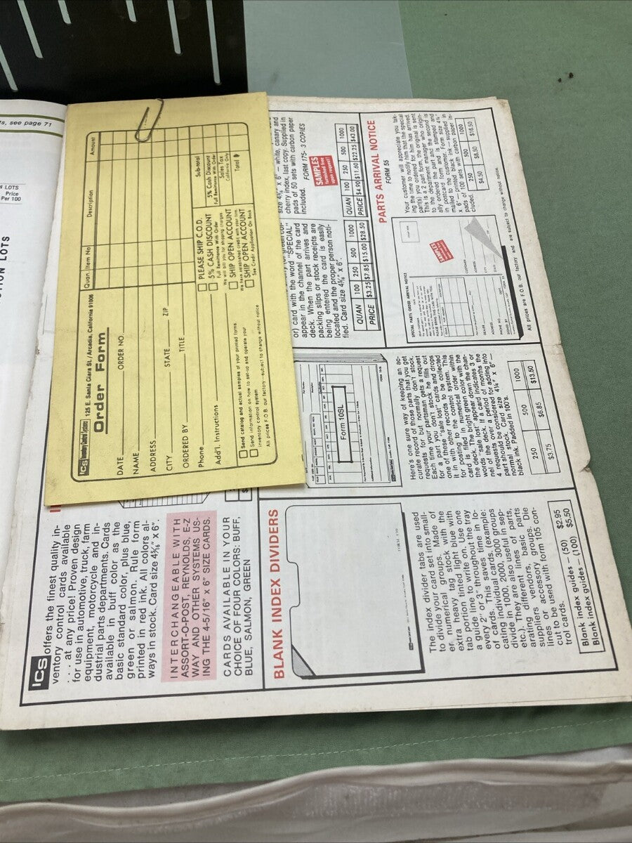 FREUND CAN COMPANY CAN'ALOG 1975 WITH BLANK ORDER FORM