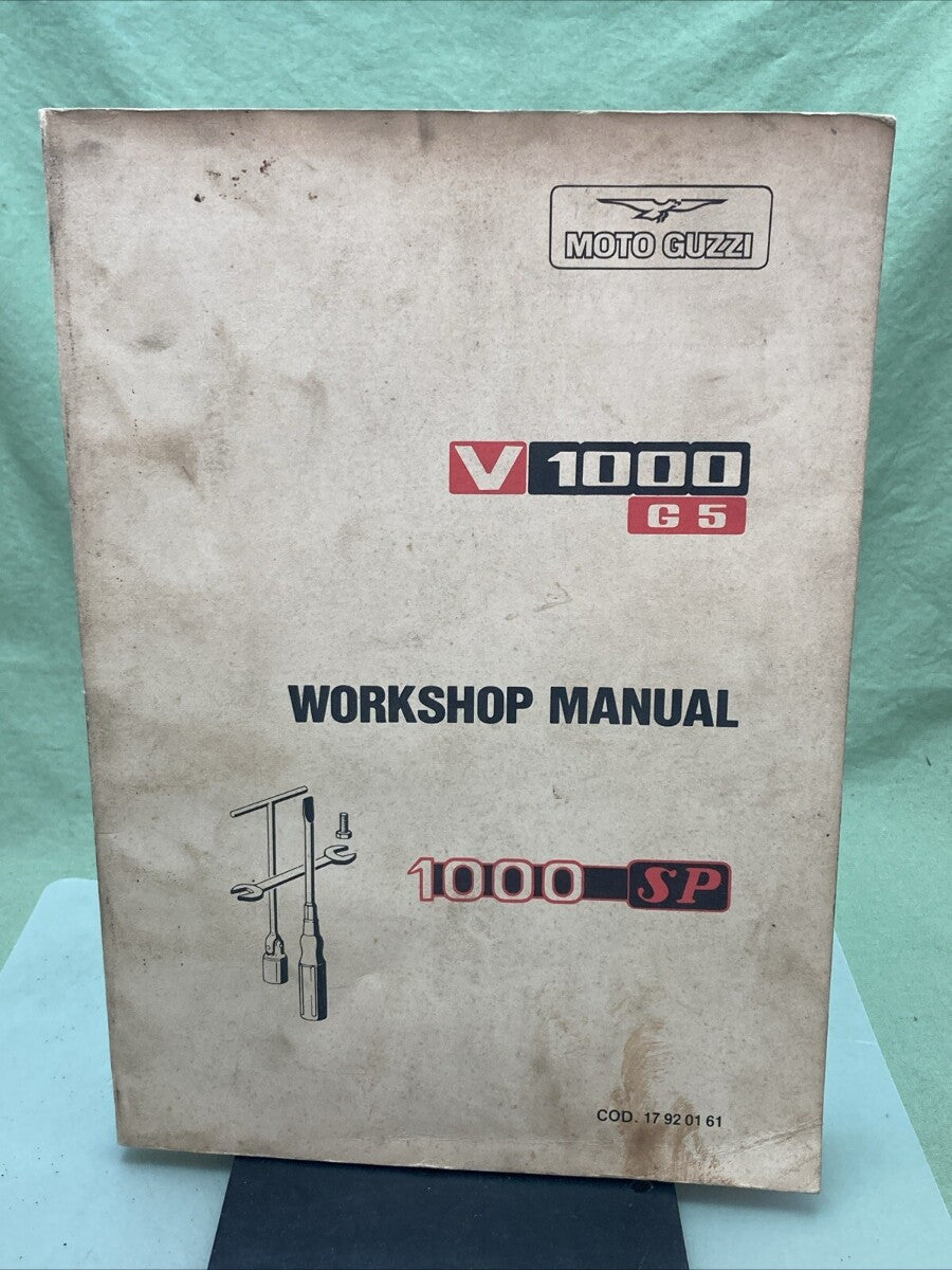MOTO GUZZI V1000 G5 WORKSHOP MANUAL 1000 SP COD. 17920161
