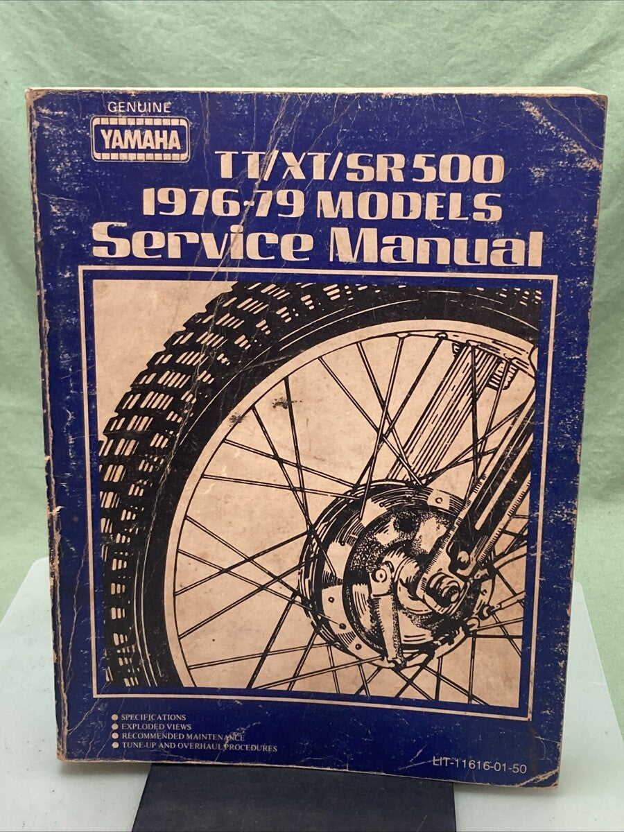 GENUINE YAMAHA LIT-11616-01-50 TT/XT/SR500 1976-79 MODELS SERVICE MANUAL