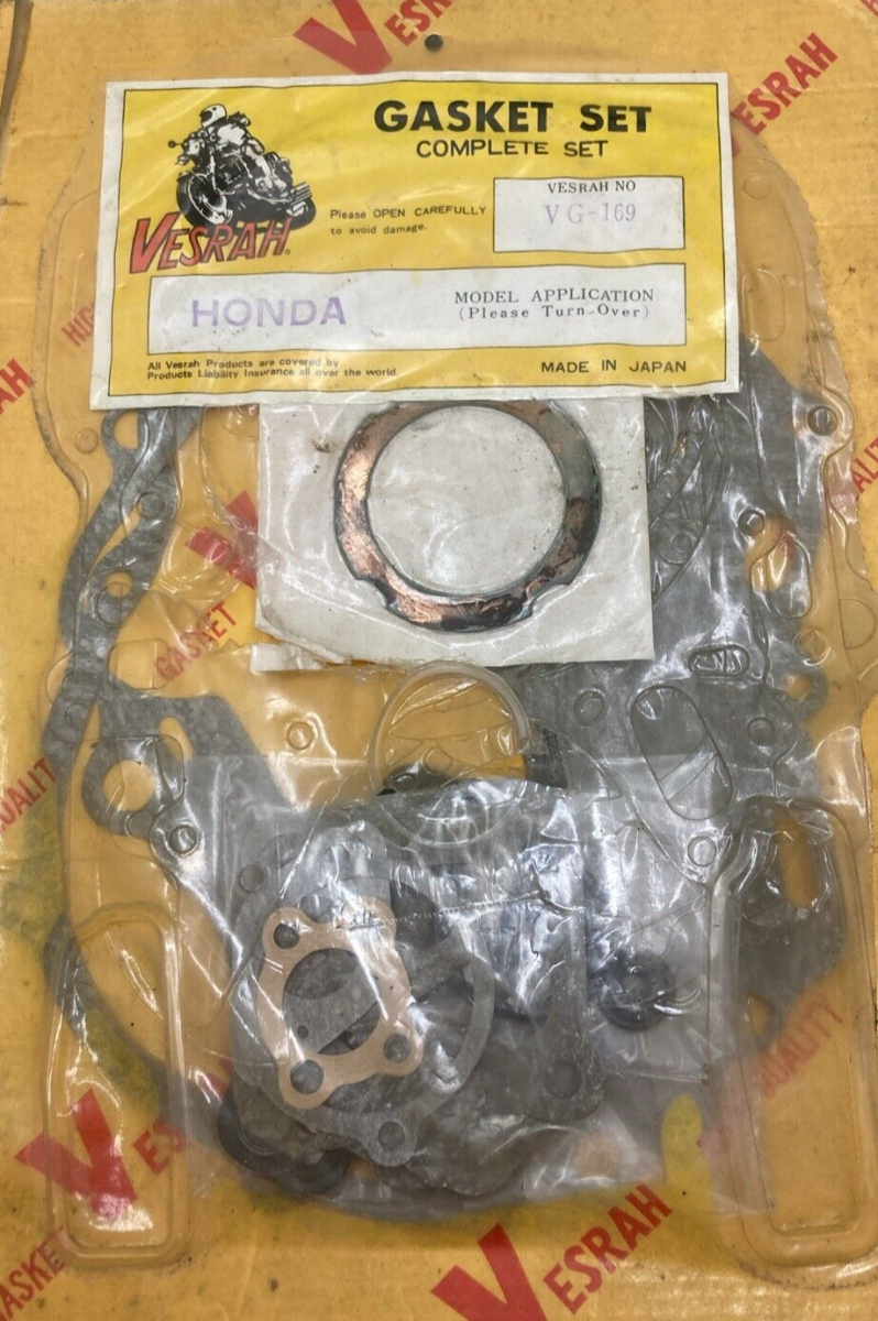 NEW VESRAH VG-169 GASKET KIT FITS HONDA INCOMPLETE SEE PHOTOS