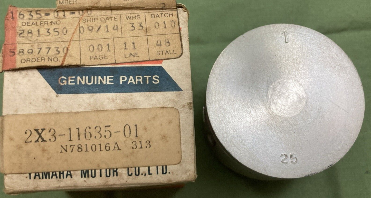 NEW GENUINE YAMAHA 2X3-11635-01 PISTON 0.25