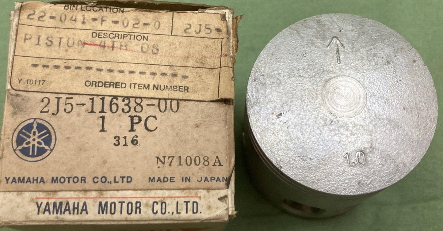 NEW GENUINE YAMAHA 2J5-11638-00 PISTON 4TH 1.00 O/S