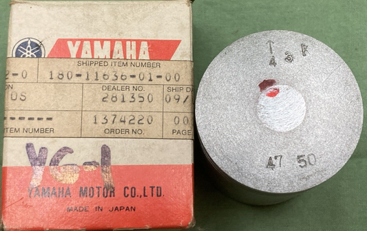 NEW GENUINE YAMAHA 180-11636-01 PISTON 2ND O/S 47.50