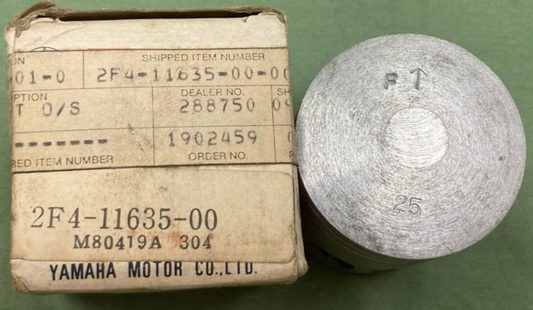 NEW GENUINE YAMAHA 2F4-11635-00 PISTON 1ST 0.25 O/S