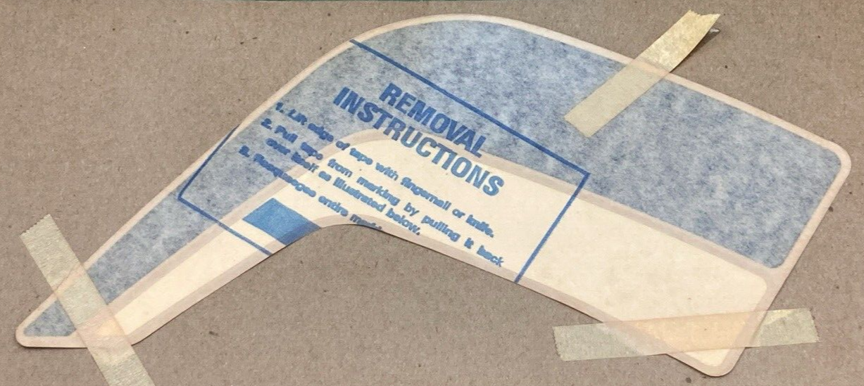 NEW GENUINE KAWASAKI 56027-4060 DECAL PATTERN FENDER REAR RIGHT BLUE WHITE