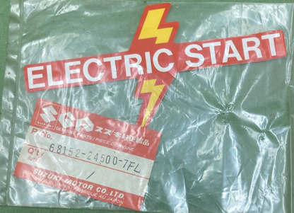 NEW GENUINE SUZUKI 68152-24500-7FL EMBLEM DECAL FRONT FENDER "ELECTRIC START"