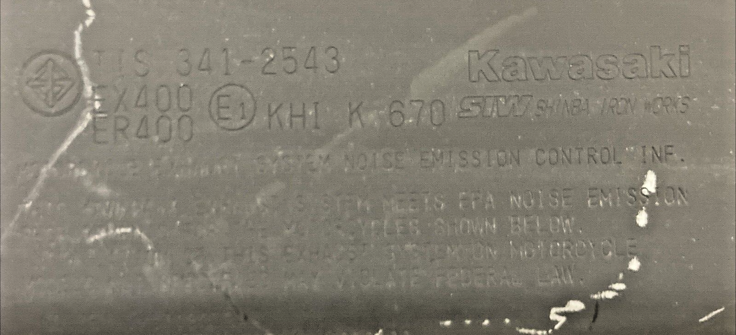 NEW GENUINE KAWASAKI 49069-0846 Muffler Assembly 2018 Ninja 400