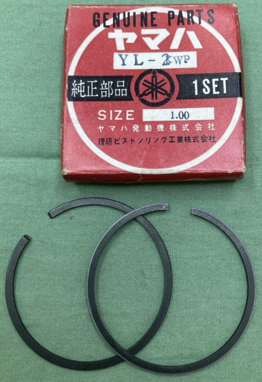 NEW GENUINE YAMAHA 166-11601-40 PISTON RING SET 1.00 FITS YL-2