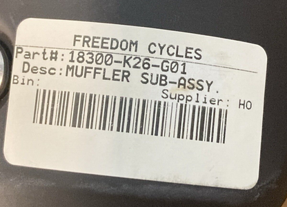 NEW GENUINE HONDA 18300-K26-G01 Muffler Sub Assembly 2022 GROM125