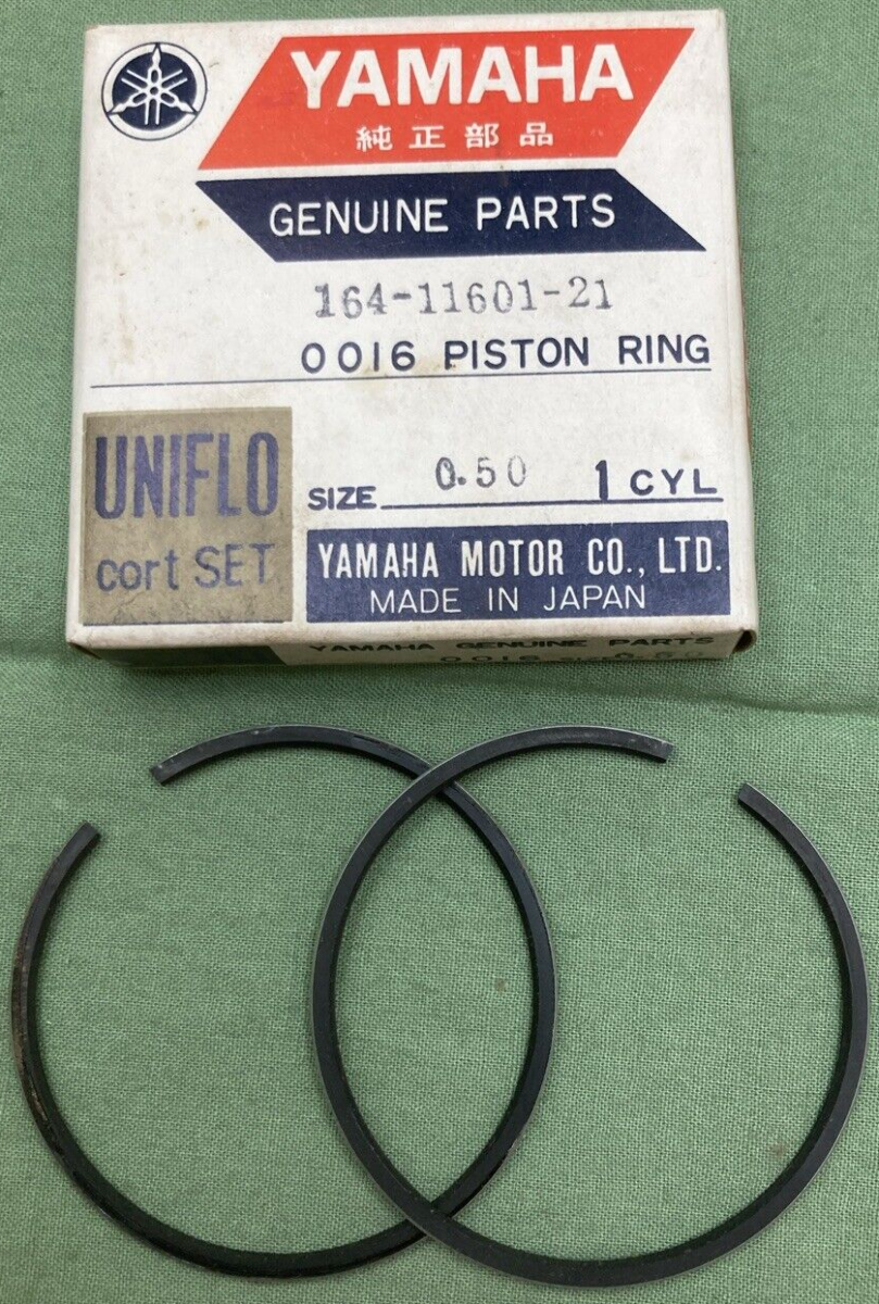 NEW GENUINE YAMAHA 164-11601-21 PISTON RING SET 0.50