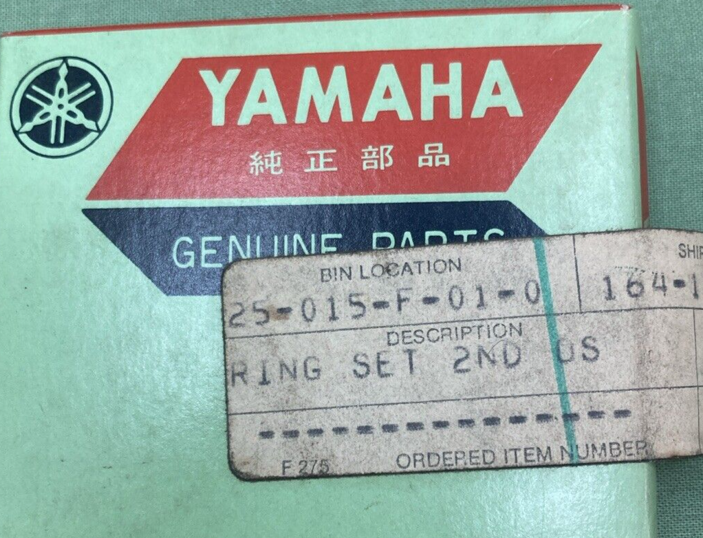 NEW GENUINE YAMAHA 164-11601-22 PISTON RING SET 2ND 0.50 O/S