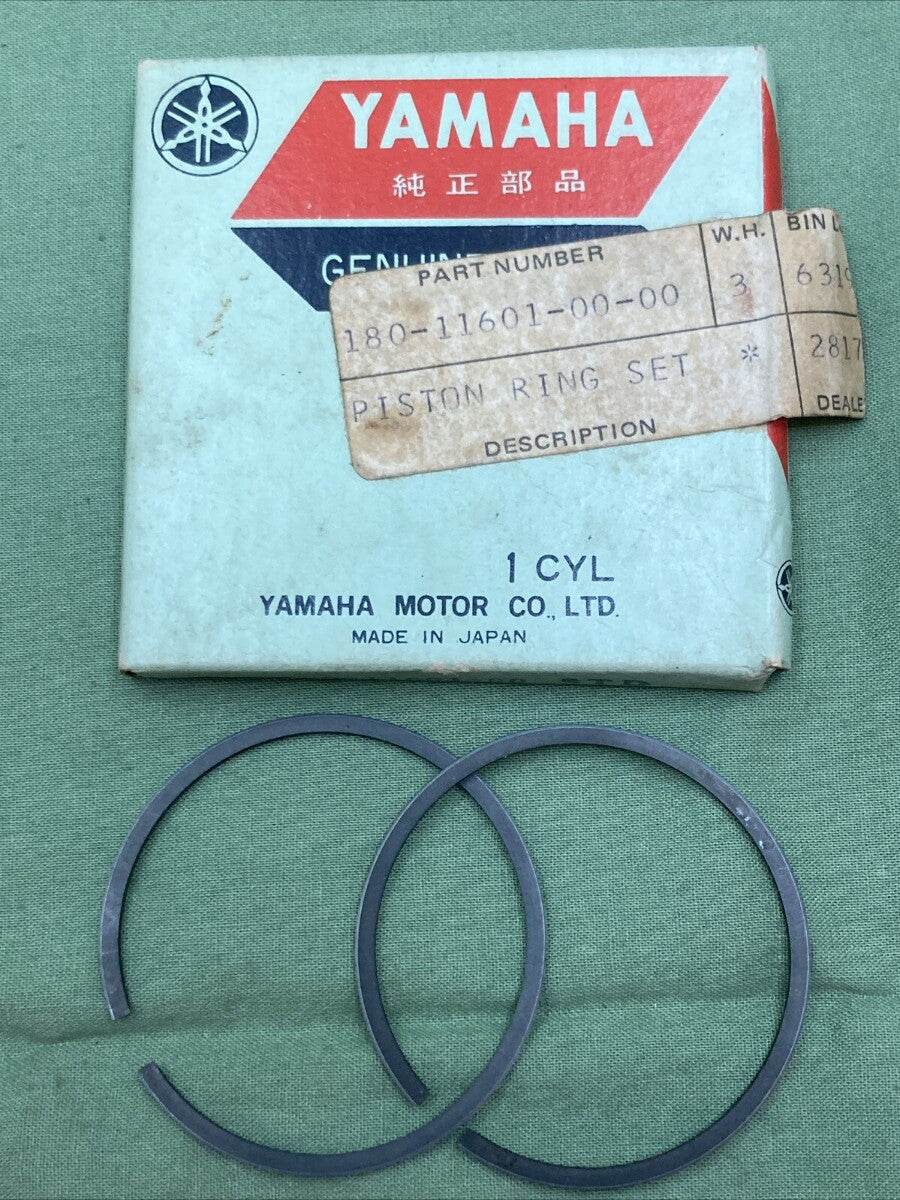 NEW GENUINE YAMAHA 180-11601-00 PISTON RING SET STD