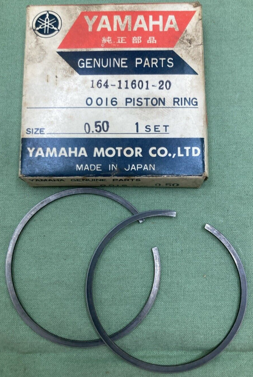NEW GENUINE YAMAHA 164-11601-20 PISTON RING SET 0.50