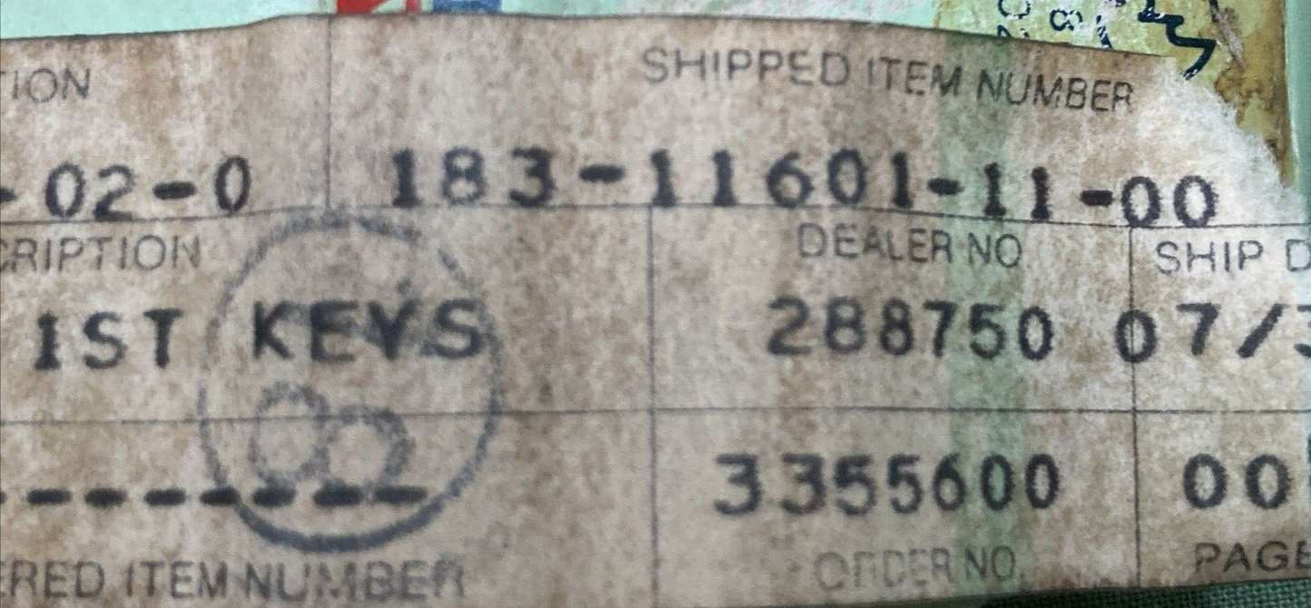 NEW GENUINE YAMAHA 180-11601-11 PISTON RING SET 1ST KEYSTONE 0.25