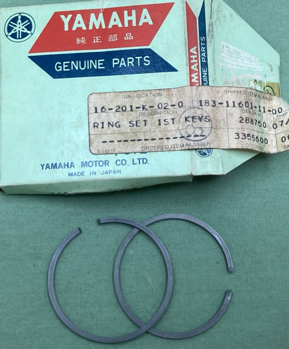 NEW GENUINE YAMAHA 180-11601-11 PISTON RING SET 1ST KEYSTONE 0.25