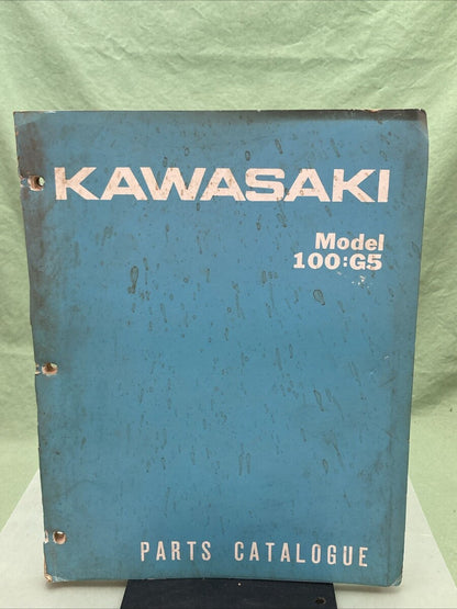 GENUINE KAWASAKI 99997-516 MODEL 100:G5 PARTS CATALOGUE
