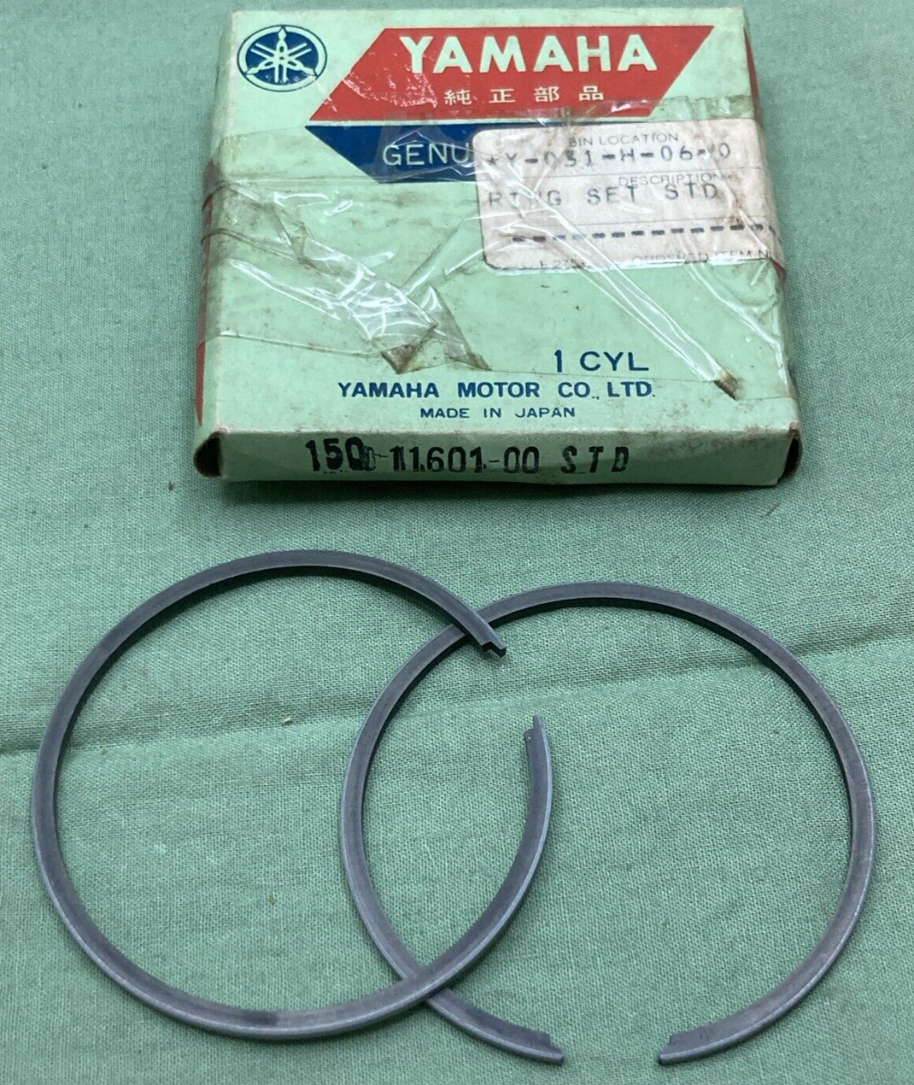 NEW GENUINE YAMAHA 150-11601-00 PISTON RING SET STD