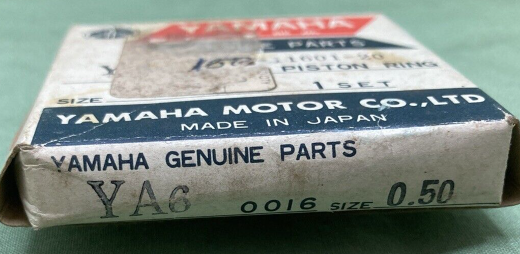 NEW GENUINE YAMAHA 150-11601-20 PISTON RING SET 0.50