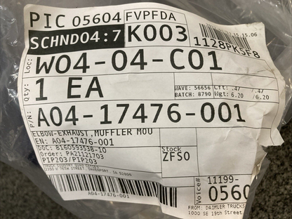 NEW GENUINE FREIGHTLINER A04-17476-001 Exhaust Elbow
