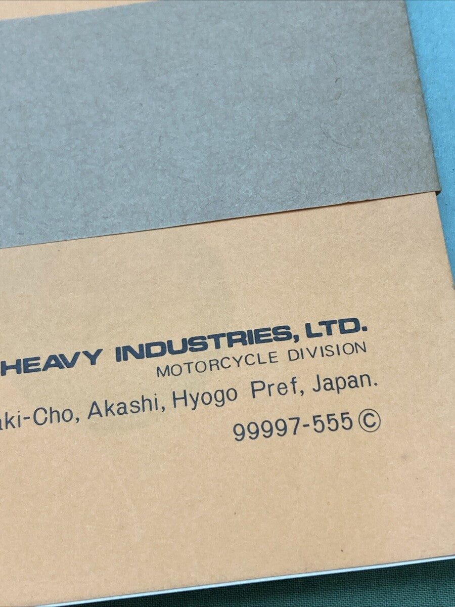 NEW GENUINE KAWASAKI 99997-555 MODEL 175:F7-B EXCLUSIVE PARTS LIST 1972